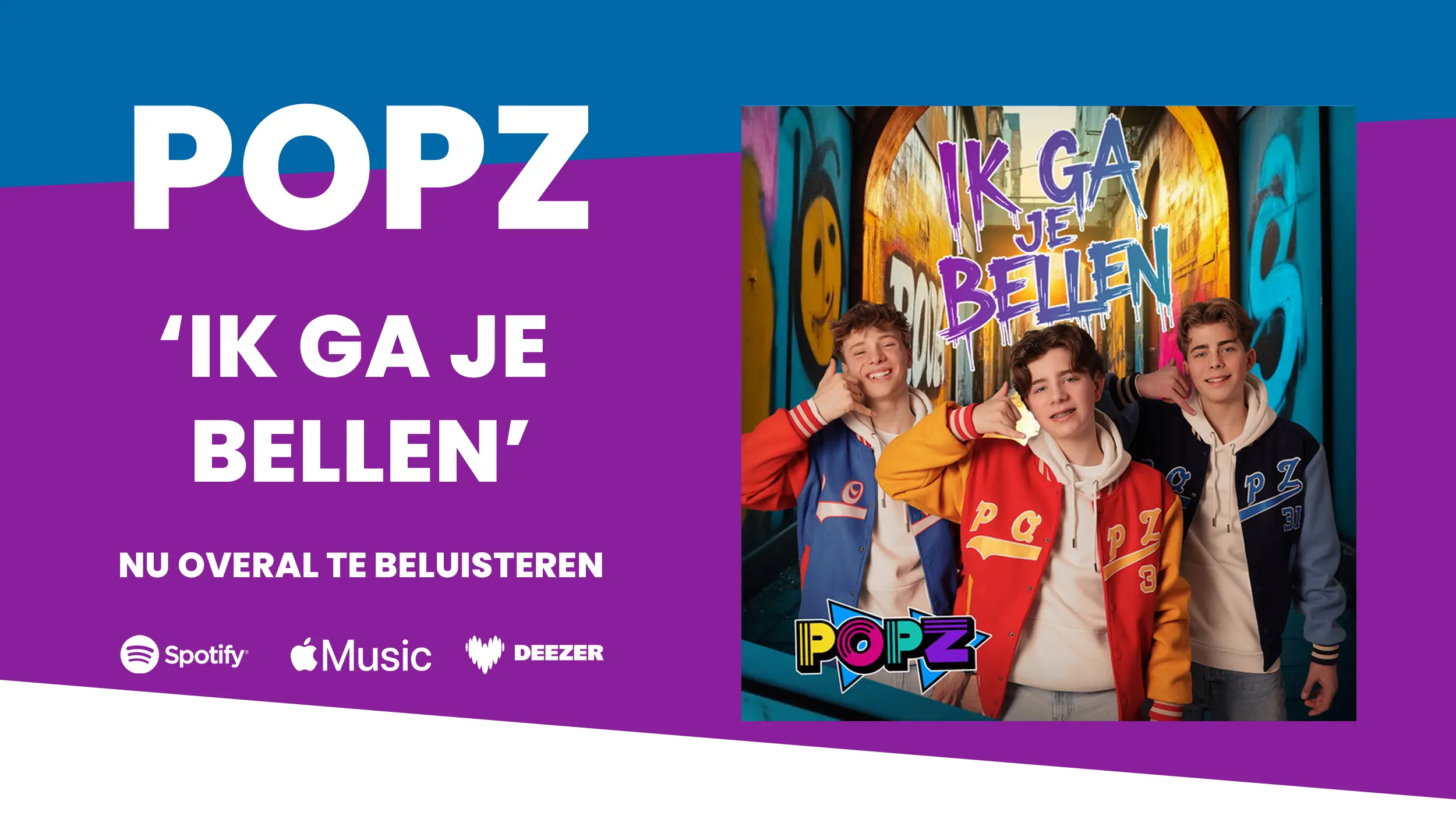 Hitsingle "Ik ga je bellen" van POPZ!